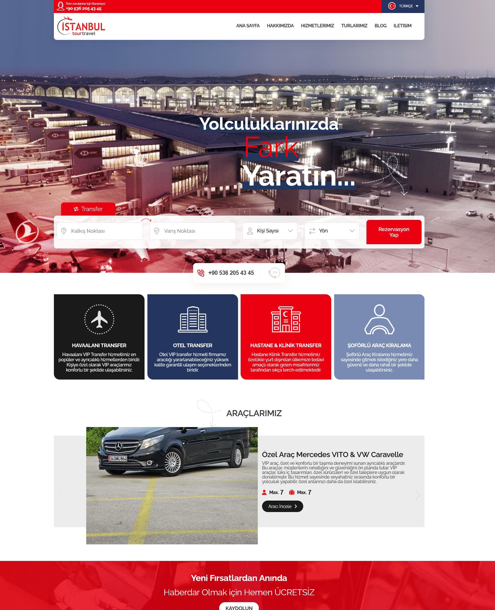 Vip transfer firması yazılımı